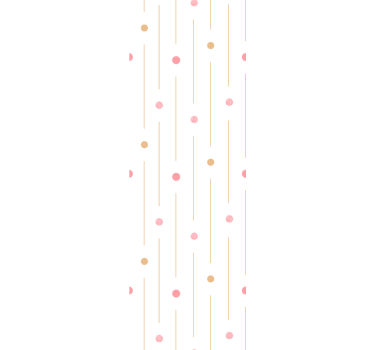 Store enrouleur chambre enfant pois colorés avec lignes - TenStickers