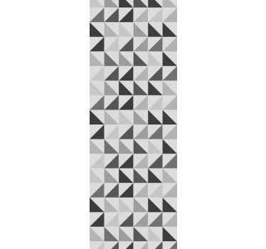 Store enrouleur gris triangles géométriques - TenStickers