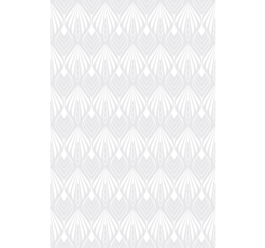 Store enrouleur gris motif feuilles blanches et grises - TenStickers