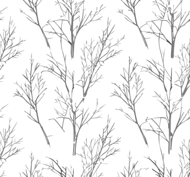 Store enrouleur gris branches fines - TenStickers