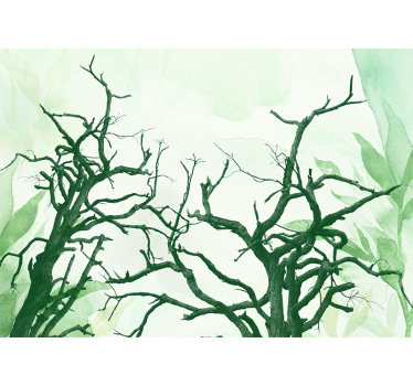 Store enrouleur cuisine couronnes d'arbres magnifiques - TenStickers
