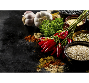 Store enrouleur cuisine cuisine avec des épices - TenStickers