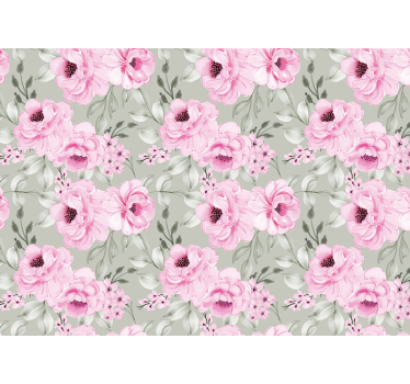 Store enrouleur cuisine pivoines pastel - TenStickers