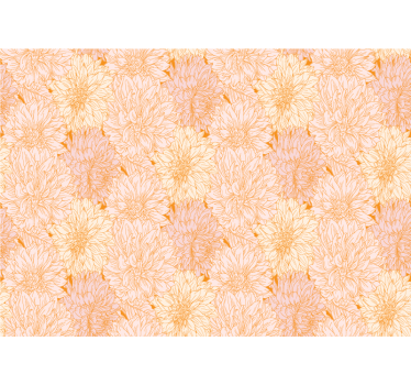Store enrouleur cuisine texture de nombreux dahlias blancs - TenStickers