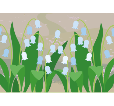 Store enrouleur cuisine paysage de perce-neige printemps - TenStickers