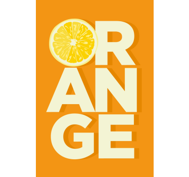 Store enrouleur cuisine texte orange tranché - TenStickers