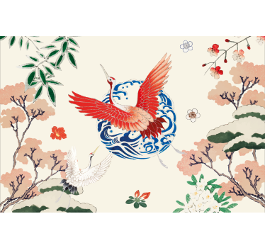Store enrouleur bureau style chinois - TenStickers