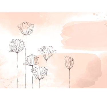 Store enrouleur bureau fleurs en ligne - TenStickers