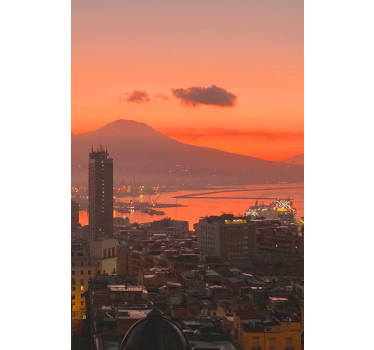 Store enrouleur bureau naples coucher de soleil - TenStickers
