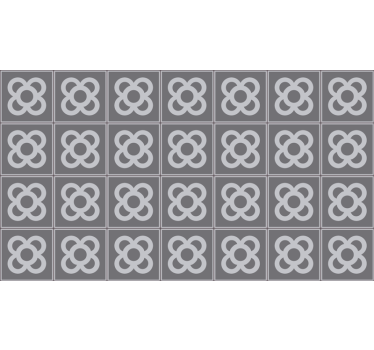 Store enrouleur gris motif panot de barcelone - TenStickers