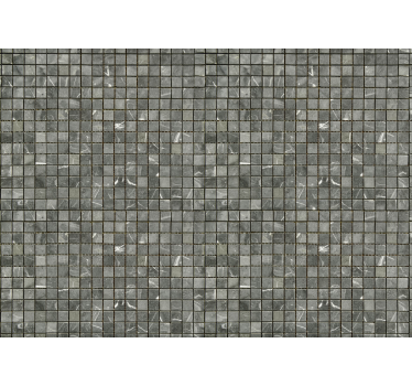Store enrouleur gris motifs carreaux noirs - TenStickers