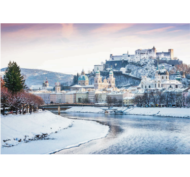 Store enrouleur bureau salzburg hiver - TenStickers