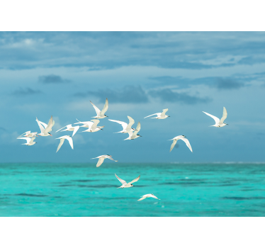 Store enrouleur bureau oiseaux en vol - TenStickers