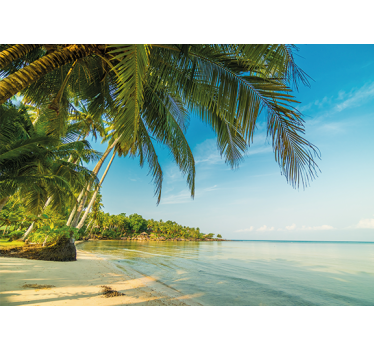 Store enrouleur bureau paradis paisible en mer - TenStickers