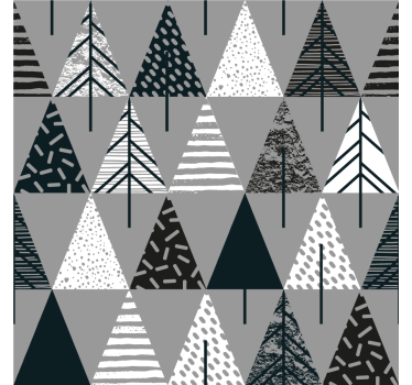 Store enrouleur bureau arbres minimalistes style nordique - TenStickers