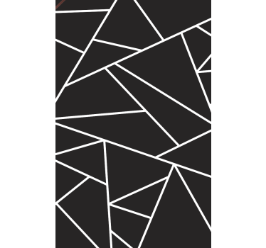 Store enrouleur bureau mosaïque noir et blanc classique - TenStickers