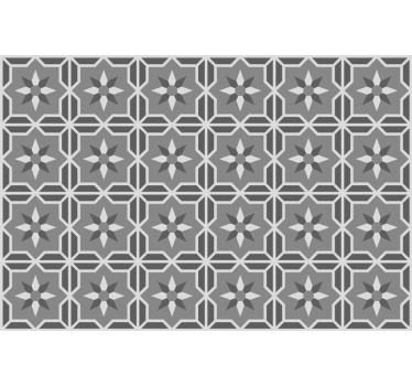 Store enrouleur gris géométrique sur fond gris doux - TenStickers
