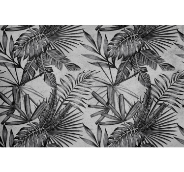 Store enrouleur gris plantes en béton - TenStickers