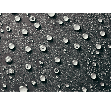 Store enrouleur gris fond de salle de bain bulles d'eau - TenStickers