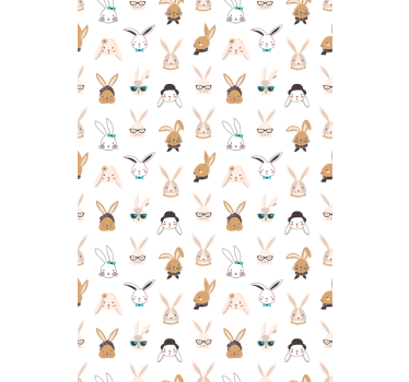 Store enrouleur animaux motifs de lapins ludiques - TenStickers