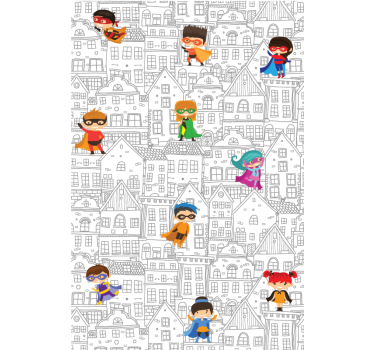 Store enrouleur super-héro super-héros urbains - TenStickers