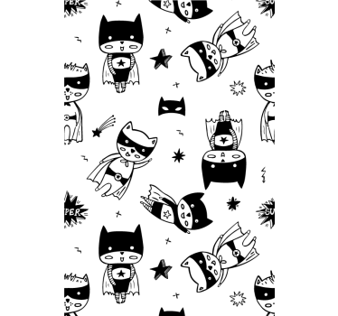Store enrouleur chambre enfant dessin de super-héros - TenStickers