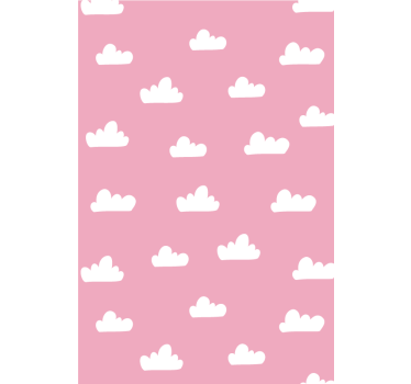 Store enrouleur nuage sticker rose - TenStickers