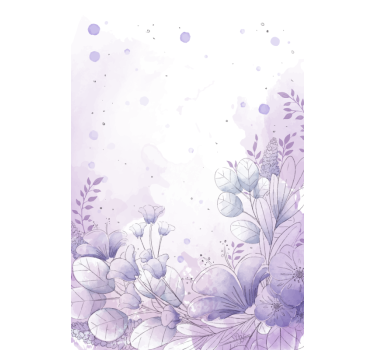 Store original fleurs violettes et bleues - TenStickers