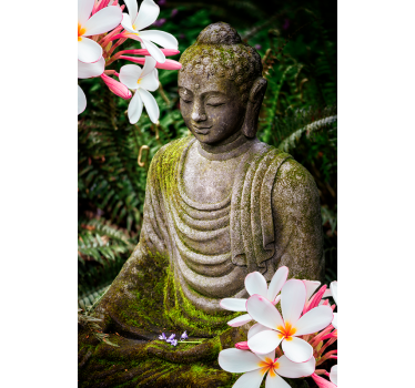 Store enrouleur salon zen avec statue de bouddha - TenStickers