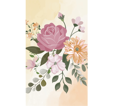 Store enrouleur floral salon fleurs et plantes réalistes - TenStickers