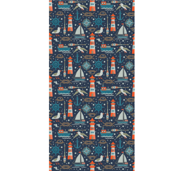 Store enrouleur pour chambre enfant thème aventure nautique - TenStickers