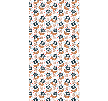 Store enrouleur pour chambre enfant modèle de bateau pirate - TenStickers