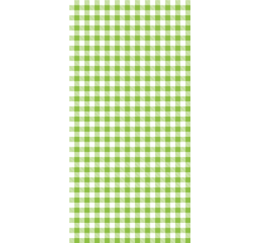 Store enrouleur cuisine motif à carreaux verts - TenStickers