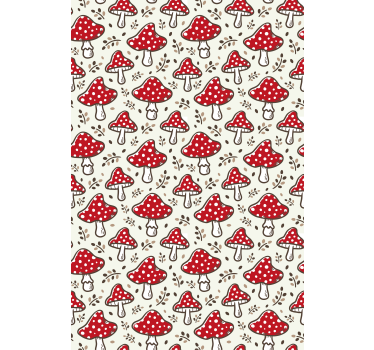 Store enrouleur cuisine champignons colorés - TenStickers