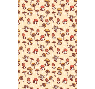 Store enrouleur fleurs et de plantes motif forêt champignon - TenStickers