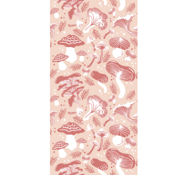 Store enrouleur fleurs et de plantes motifs champignons - TenStickers