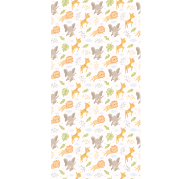 Store enrouleur chambre enfant motifs animaux bébés - TenStickers