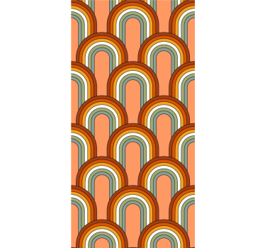 Store enrouleur vintage motifs d'arche rétro - TenStickers