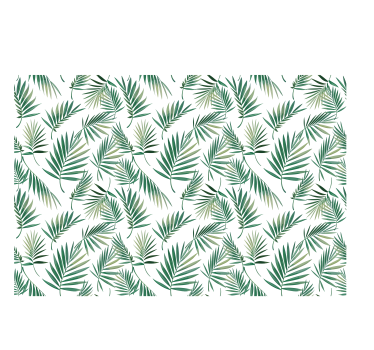 Store enrouleur cuisine feuille verte design scandinave - TenStickers