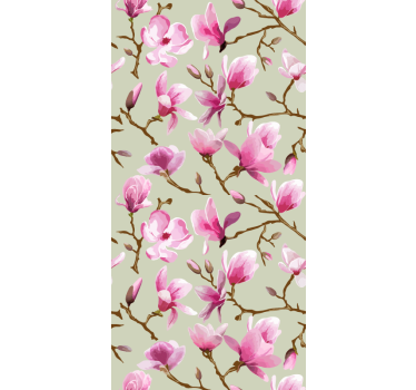 Store enrouleur cuisine floraison de mangolia rose - TenStickers