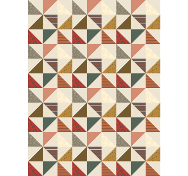 Store enrouleur cuisine patchwork géométrique - TenStickers