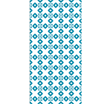 Store enrouleur cuisine motif géométrique bleu - TenStickers