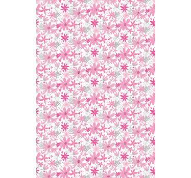 Store enrouleur cuisine motif de fleurs roses - TenStickers