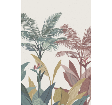 Store enrouleur chambre plantes tropicales - TenStickers