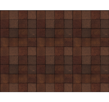 Store enrouleur cuisine motif carrelage marrons - TenStickers