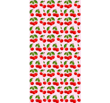 Store enrouleur cuisine motif cerise rouge - TenStickers
