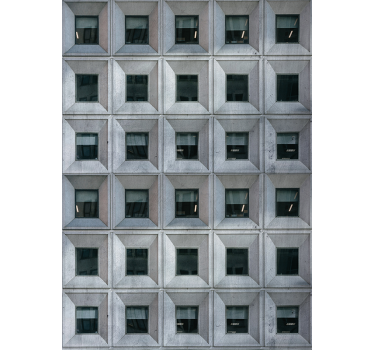 Store gris architecture art béton brutalisme - TenStickers
