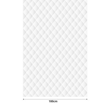 Store enrouleur salon vintage blanc matelassé - TenStickers