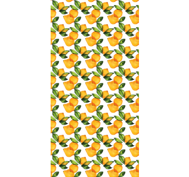 Store enrouleur cuisine citrons style méditerranéen - TenStickers