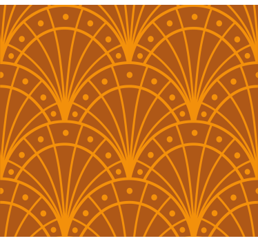 Store orange salon élégant demi-cercles - TenStickers